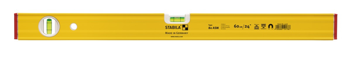 STABILA Wasserwaage Type 80 ASM, 30 cm