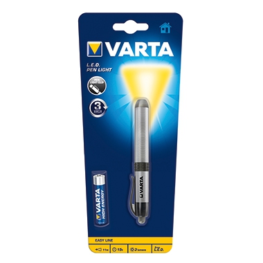 Varta Taschenlampe Pen Light 16611101421 LED Aluminium