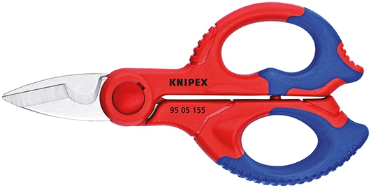 KNIPEX 95 05 155 SB Elektrikerschere Mehrko.-Hülle, glasfaserverstärkt 155 mm