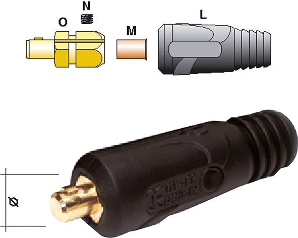 STECKERTEILE-STANDARD 200 A/10-25 QMM