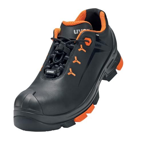 UVEX 2 Sicherheits-Halbschuh Gr. 52 W12 S3L ESD SR schw/orange 6502.3