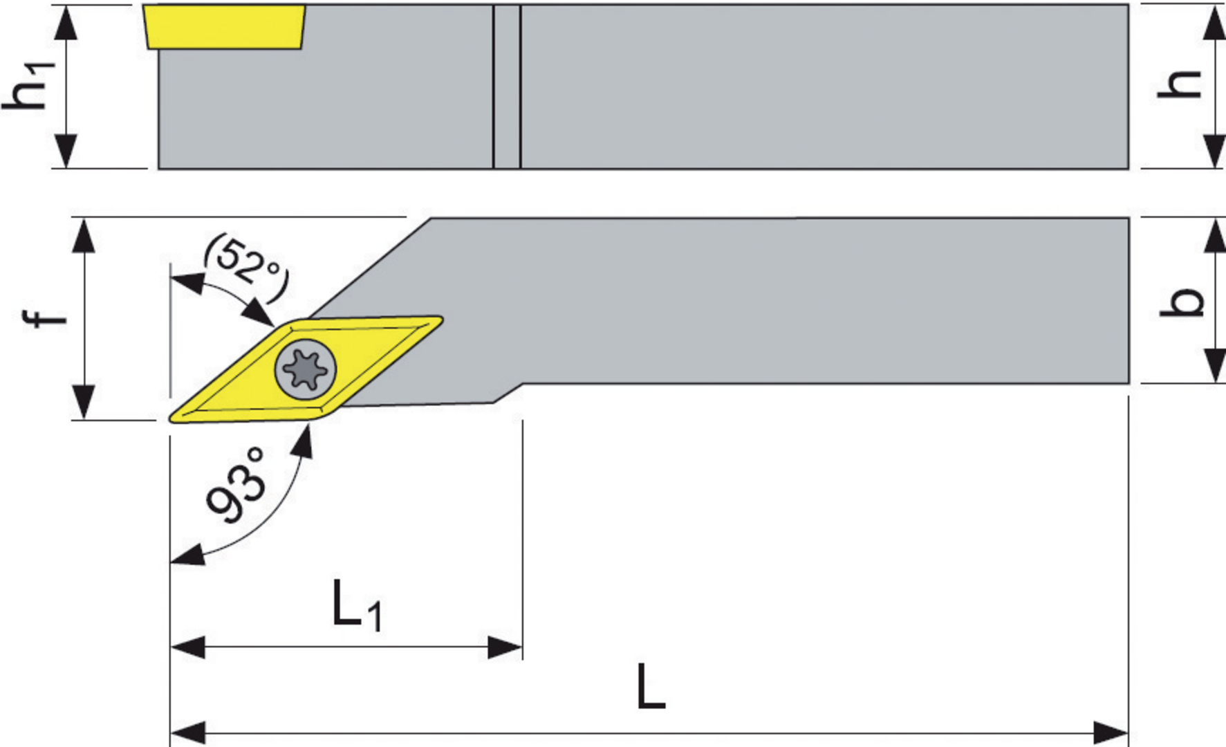 Klemmhalter 93 Grad SVJCR 1616 H 16