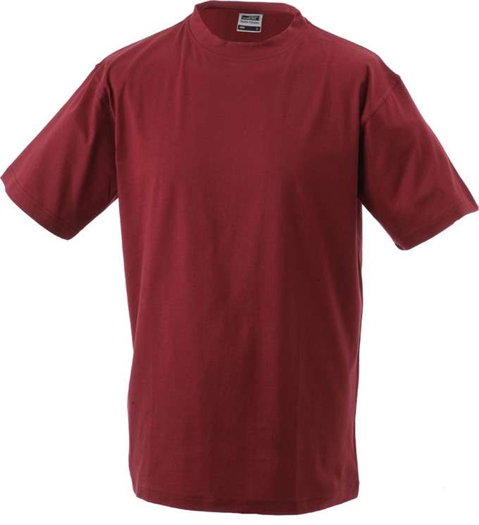 JN T-Shirt Round-T Heavy JN002 100%BW, wine, Größe M