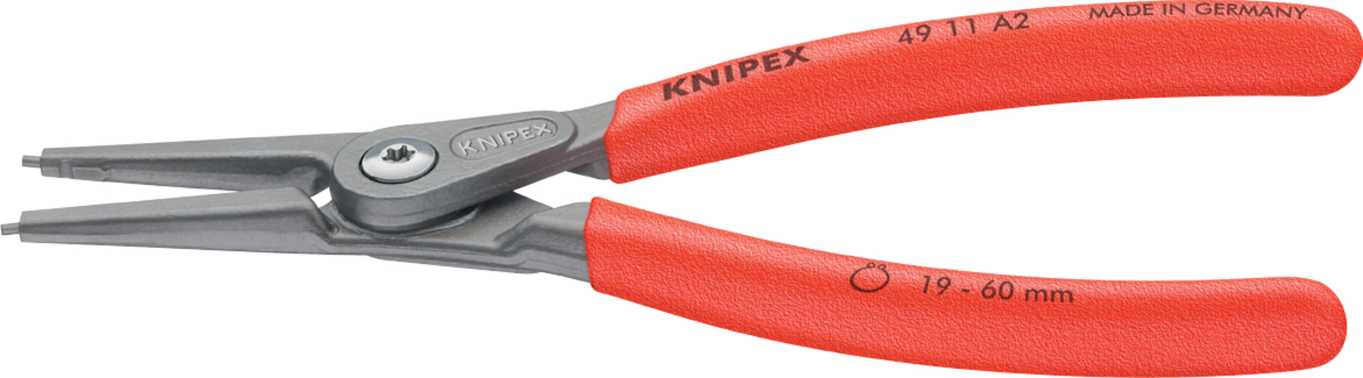 KNIPEX 49 11 A4 Präzisions- Sicherungsringzange f. Außenringe 320 mm