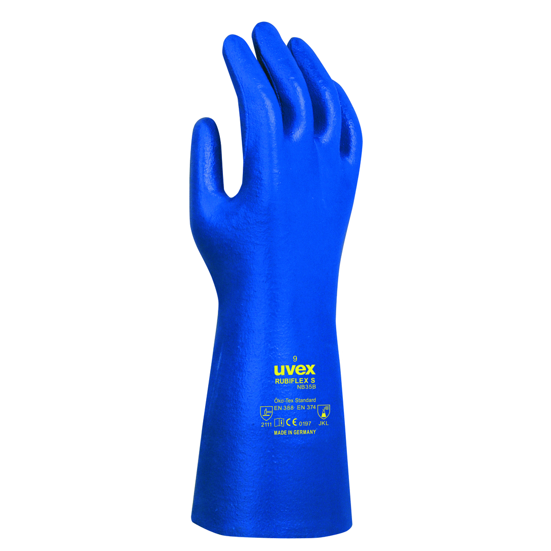 UVEX Chem.-Handschuh rubiflex S NB35B Gr. 9 Nitril blau, 6022.4