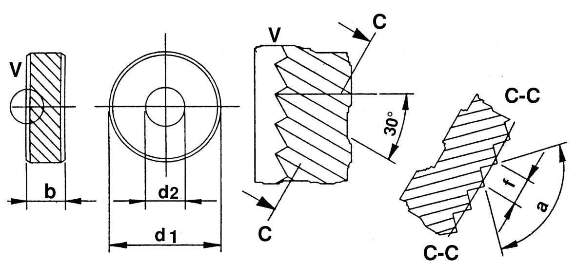 Quick-Rändel PM BR15 8.9 x 2.5 x 4 H7 P:0.4