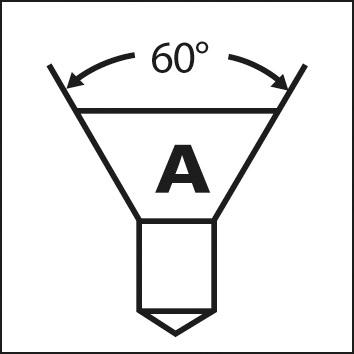 Zentrierb. HSS-TiN  D333A 0,80mm 60 Grad    rechts