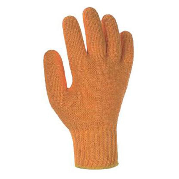 Strick-Handschuh Criss Cross Gr. 10, Grobstrick, orange, PVC-Gitter