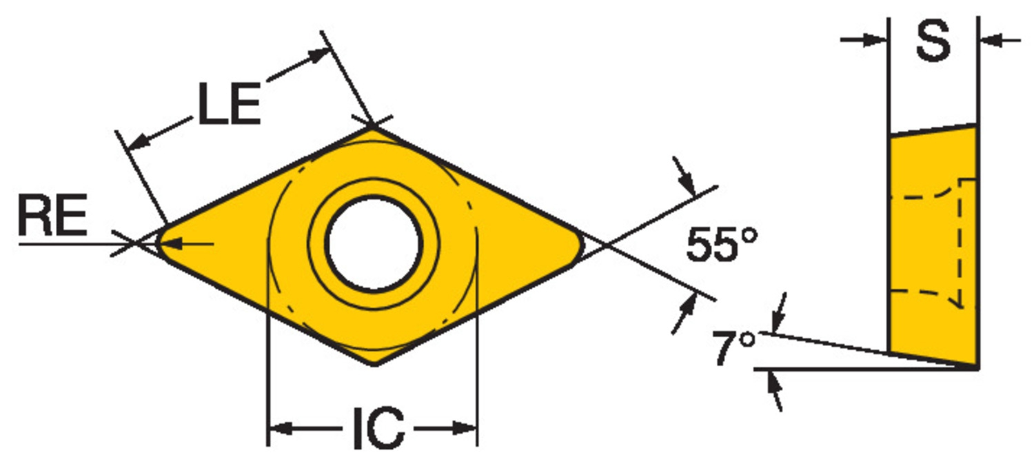 COROMANT CoroTurn 107 Schneidplatte zum