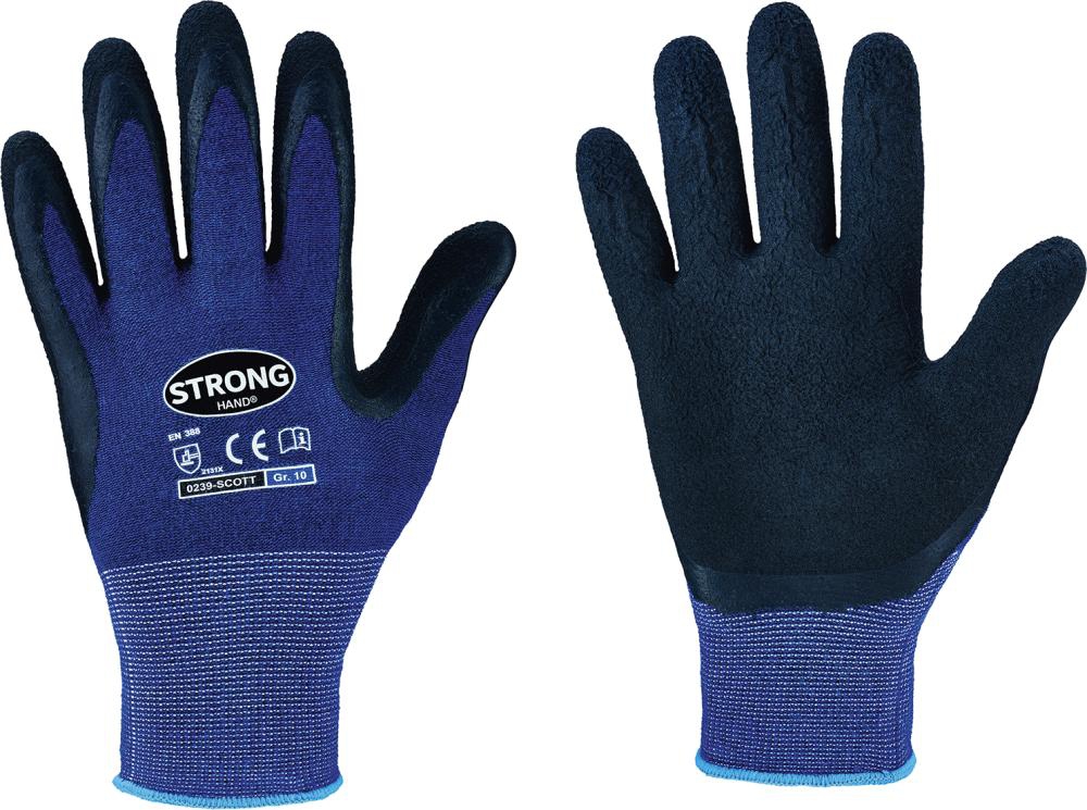 Strong Hand Latexhandschuh 0239 blau Gr. 10