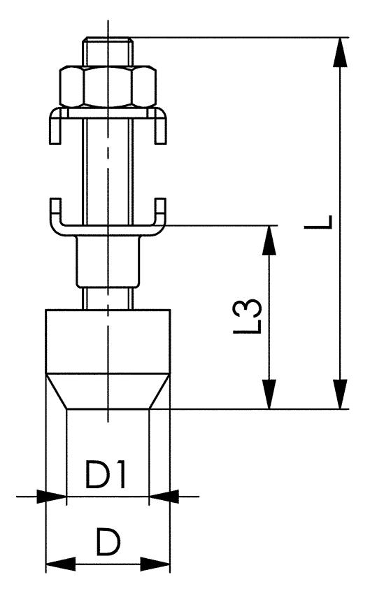 AMF Andrückschraube 6890 ESD Gr.0