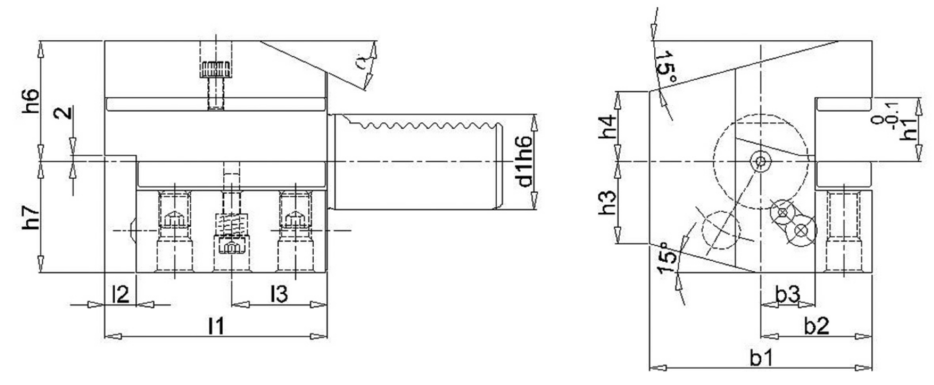 VDI Axial Werkzeugh.