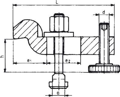 FORMAT Spanneisen gekröpft, verstellbare Stützschraube, 22 / 43 - 92 mm