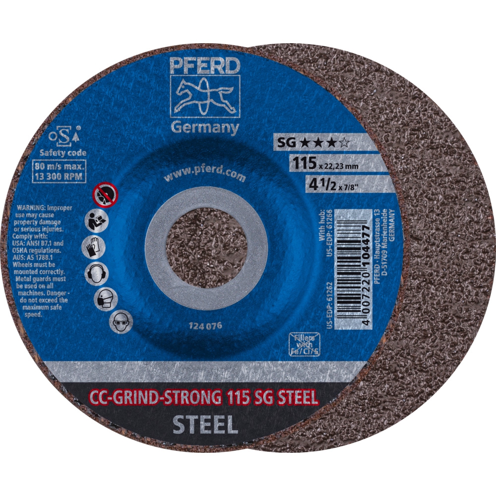 PFERD Schleifscheibe CC-Grind STRONG-STEEL 115mm