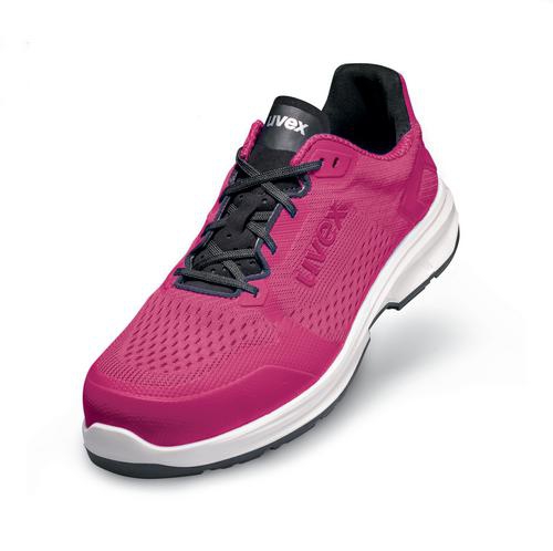 UVEX1 Sport Sicherheitshalbschuh 6597.8 S1, ESD, wildberry, Gr. 42, Weite 11