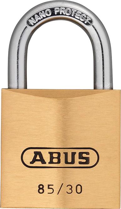 ABUS Vorhangschl. Messing 85/40 gl.-0706