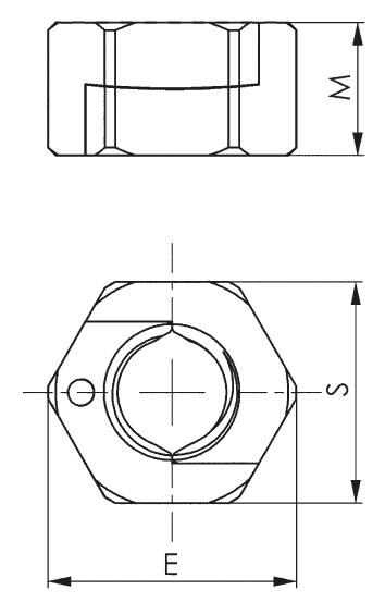 AMF- TWINNUT- Mutter- 6333S-M12