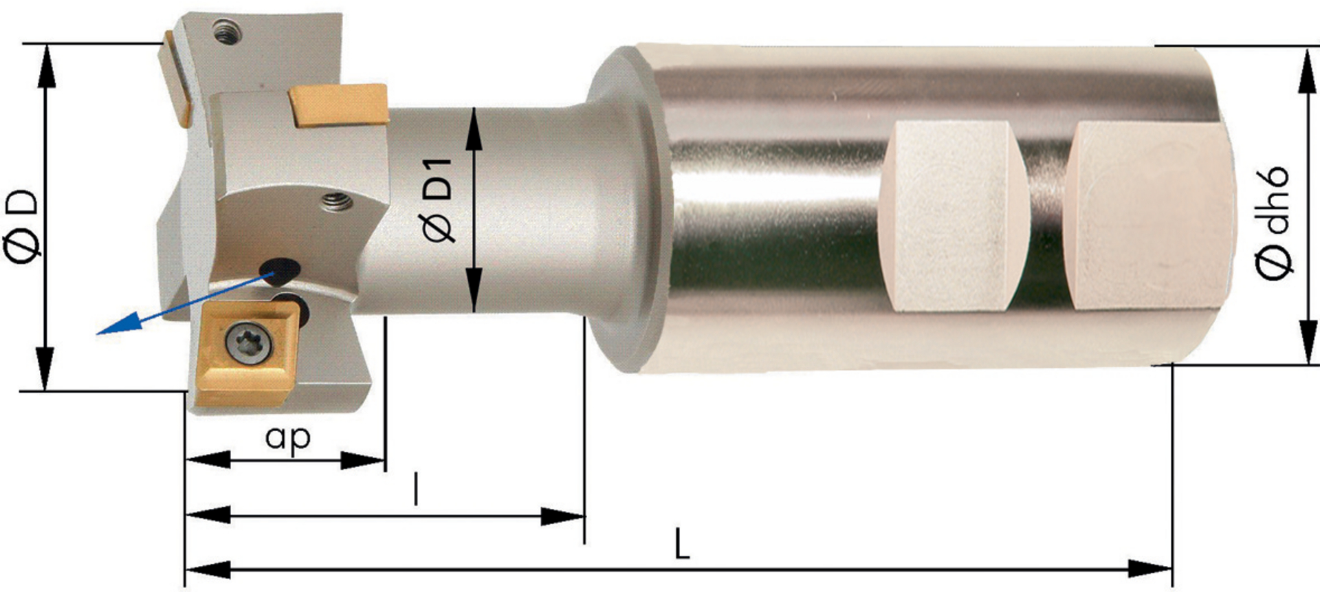 T-Nutenfräser m. IK. D 32mm  Z 2