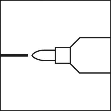 MARKAL Edelstahl Lackmarker weiß