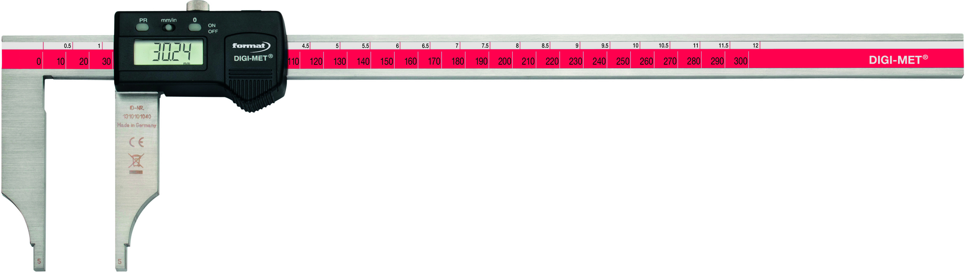 FORMAT Werkstatt-Messschieber digital ohne Spitze/Feineinstellung, 1500mm