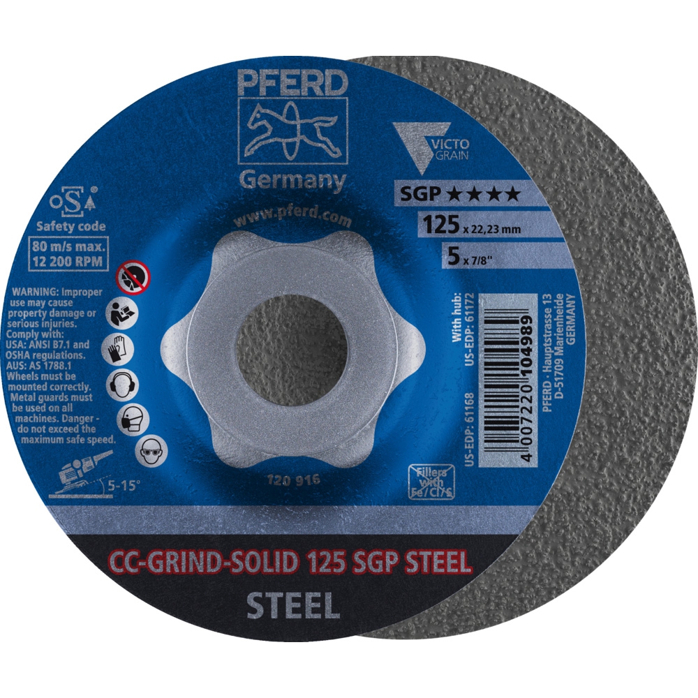 PFERD Schleifscheibe CC-Grind-Solid SGP STEEL 180mm