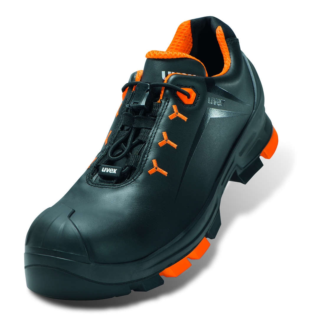 UVEX 2 Sicherheits-Halbschuh Gr. 52 W12 S3L ESD SR schw/orange 6502.3