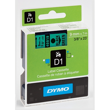 DYMO Schriftbandkassette D1 S0720670 9mmx7m sw auf tr