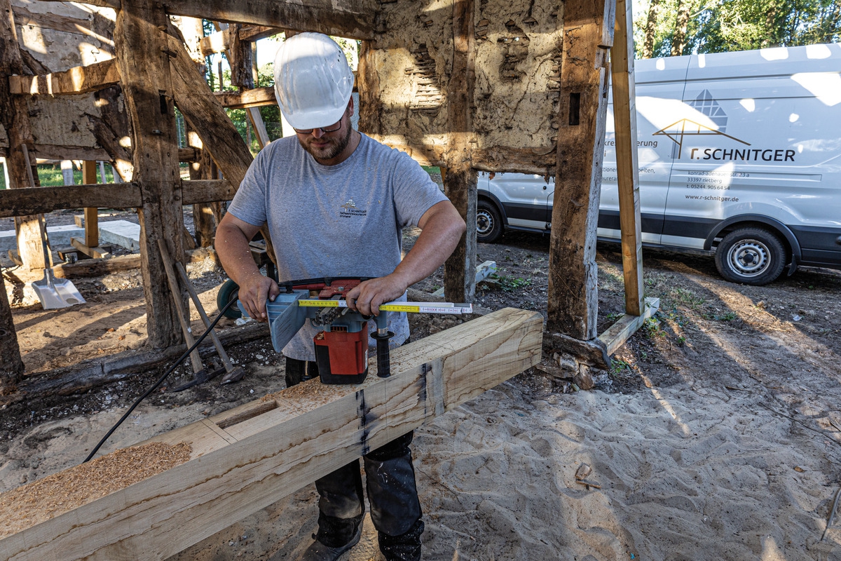 Holz-Gliedermaßstab 3m 16mm weiß/gelb    Stabila