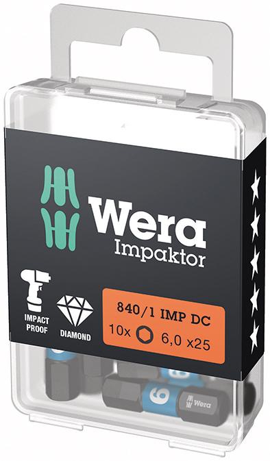 WERA Bit Impaktor 1/4" DIN 3126 C6,3