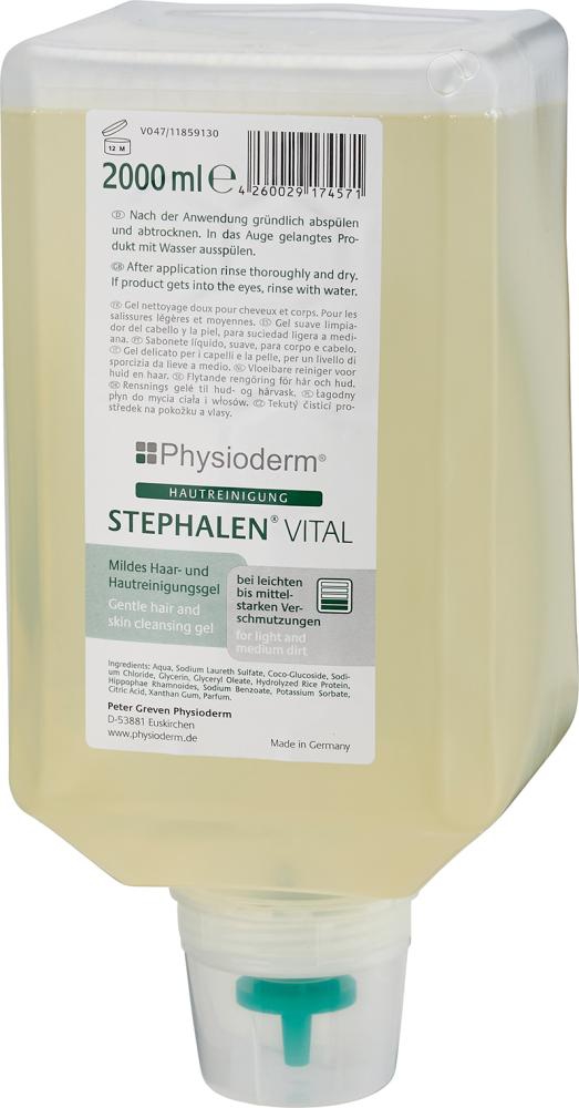 PHYSIODERM Hautreiniger Stephalen Vital 2.000 ml Varioflasche