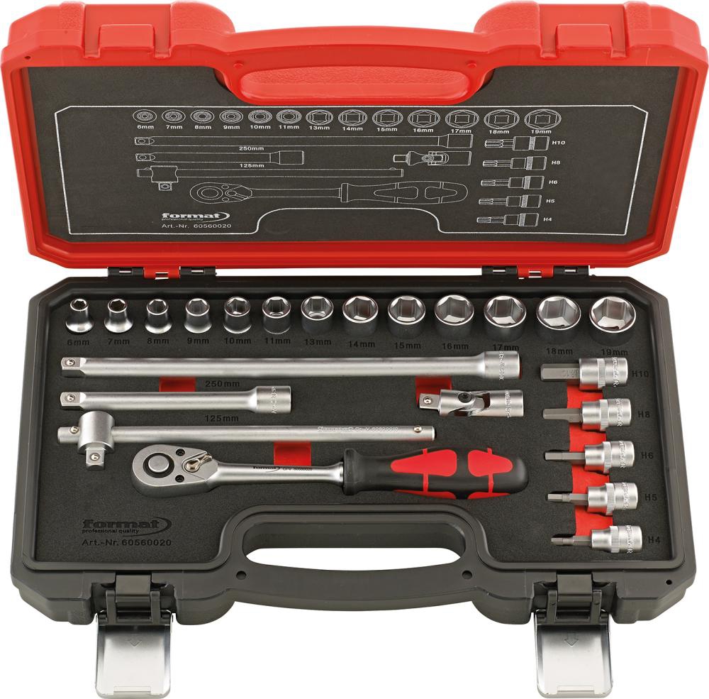 FORMAT Steckschlüssel-Satz 3/8" 23-teilig